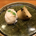 夏見 - タイの白子、焼き筍