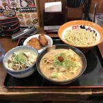 Menya Mugen - B 選べる小丼ランチ(野菜味噌つけ麺＋まかない丼)