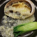 東天閣 - 蝦夷鮑のネギソース