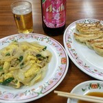 餃子の王将 - 餃子ビー+肉と玉子の炒りつけ（通称ムーシーロー）