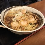 あざみ - 大きな器のかき揚げ蕎麦。海老がぷりぷり。