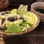 神戸 たん龍 三宮東店 - ランチ
                                サラダ + スープ