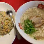 ラーメン工房 風 - 焼飯+支那そば 850円