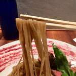 Gion Duck Noodles - 鴨チェリーつけ麺XL 麺リフト