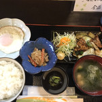 お食事処 肴町 - 豚肉とキャベツの辛味噌炒め