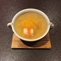 馳走 啐啄一十  - 蝦夷馬糞雲丹　車海老　羅臼昆布出汁ジュレ掛け