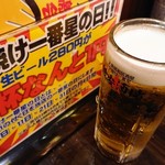 大衆昭和居酒屋 鶴見の夕焼け一番星 鶴見酒場 - 一番星の日はビールが1円！