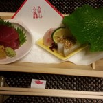 日本料理 きん魚 - お刺身三種