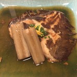 喜之帆 - 付け合わせの牛蒡がまた上品な苦味と甘味で美味しかった　春満開です