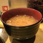 鉄板TOKYO - 味噌汁。
      美味し。