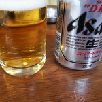 角屋食堂 - 缶ビール