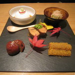 蕎麦 案山子 - 「前菜盛り合わせ」