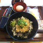 Sukiya - とりそぼろ丼（並）ですきすきセット