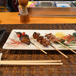 レバー、肝焼き、尾ヒレ焼き