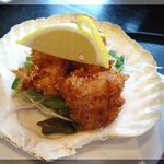 信長亭 - 貝柱フライ 自家製タルタルソース添