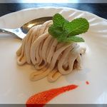 信長亭 - デザート(モンブラン)