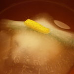 日本料理 晴山 - お椀　茸真薯　椎茸・ブラウンエノキ・シメジ・透かし蕪