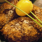 日本料理 晴山 - 盛合せ　牛蒡餅銀杏添え　アップ