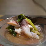 日本料理 幸庵 - 北寄貝と鳥貝の盛合せアップ