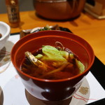 日本料理 幸庵 - 春キャベツの味噌汁
