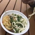 酒々井パーキングエリア(上り車線)スナックコーナー - 料理写真:天ぷらうどん