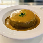 赤白 - フレンチおでん 大根ポルチーニ茸ソース¥180-