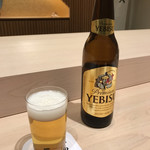 Ginza Sushi Nakahisa - 先ずはYEBISUビールで喉を潤します（笑）