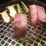 和牛 まつした - ■まつしたお任せ160g 8500＋ｼｬﾄｰﾌﾞtﾘｱﾝ 50ｇ 3400＋生ﾋﾞｰﾙ7802＋ｽﾊﾟｰｸﾘﾝｸﾞﾜｲﾝ ｶﾞｳﾞｧ 5000＋ｺｰｽﾎﾙﾓﾝ5002＝19,460円 2019年03月