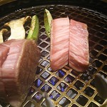 和牛 まつした - ■まつしたお任せ160g 8500＋ｼｬﾄｰﾌﾞtﾘｱﾝ 50ｇ 3400＋生ﾋﾞｰﾙ7802＋ｽﾊﾟｰｸﾘﾝｸﾞﾜｲﾝ ｶﾞｳﾞｧ 5000＋ｺｰｽﾎﾙﾓﾝ5002＝19,460円 2019年03月