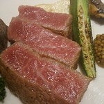 和牛 まつした - ■まつしたお任せ160g 8500＋ｼｬﾄｰﾌﾞtﾘｱﾝ 50ｇ 3400＋生ﾋﾞｰﾙ7802＋ｽﾊﾟｰｸﾘﾝｸﾞﾜｲﾝ ｶﾞｳﾞｧ 5000＋ｺｰｽﾎﾙﾓﾝ5002＝19,460円 2019年03月