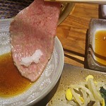 和牛 まつした - ■まつしたお任せ160g 8500＋ｼｬﾄｰﾌﾞtﾘｱﾝ 50ｇ 3400＋生ﾋﾞｰﾙ7802＋ｽﾊﾟｰｸﾘﾝｸﾞﾜｲﾝ ｶﾞｳﾞｧ 5000＋ｺｰｽﾎﾙﾓﾝ5002＝19,460円 2019年03月