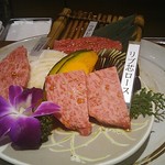 和牛 まつした - ■まつしたお任せ160g 8500＋ｼｬﾄｰﾌﾞtﾘｱﾝ 50ｇ 3400＋生ﾋﾞｰﾙ7802＋ｽﾊﾟｰｸﾘﾝｸﾞﾜｲﾝ ｶﾞｳﾞｧ 5000＋ｺｰｽﾎﾙﾓﾝ5002＝19,460円 2019年03月