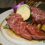 和牛 まつした - ■まつしたお任せ160g 8500＋ｼｬﾄｰﾌﾞtﾘｱﾝ 50ｇ 3400＋生ﾋﾞｰﾙ7802＋ｽﾊﾟｰｸﾘﾝｸﾞﾜｲﾝ ｶﾞｳﾞｧ 5000＋ｺｰｽﾎﾙﾓﾝ5002＝19,460円 2019年03月