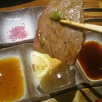 和牛 まつした - ■まつしたお任せ160g 8500＋ｼｬﾄｰﾌﾞtﾘｱﾝ 50ｇ 3400＋生ﾋﾞｰﾙ7802＋ｽﾊﾟｰｸﾘﾝｸﾞﾜｲﾝ ｶﾞｳﾞｧ 5000＋ｺｰｽﾎﾙﾓﾝ5002＝19,460円 2019年03月