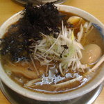 飛雄馬 - 塩チャーシューメン・黒マー油＋半熟玉子