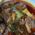 中華　友 - ラー油いっぱいだが？辛味より旨味