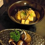 うまか味 薩摩 - 揚げ出し豆腐460円と手前は付出し300円