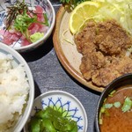 鮪小屋本店 エスカ店 - 鮪唐揚げ定食
