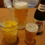 とりどーる - 生中、お子さまドリンク1杯目無料 オレンジジュース、ノンアルコールビール