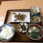 花月食堂 - 『ホルモン定食  750円→割引 690円なり』