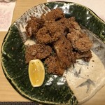 旬菜 おぐら家 - 大山鶏のあられ揚げ