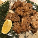 旬菜 おぐら家 - 大山鶏のあられ揚げ