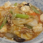 ぎょうざの満洲 - やみつき丼(小)528円