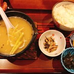食堂 しばた - 竹の子汁定食（1100円）