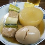 いこい - おでん（大根、玉子、ねぎま）@100円