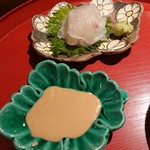 高辻 かもくら - カワハギ  肝醤油