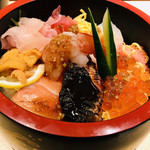 矢崎寿司 ほんまもん - おぉー
            山葵醤油をかけると
            より一層美味しそうです！！