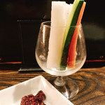 焼き鳥 とりら - ○鶏肉味噌野菜スティック様