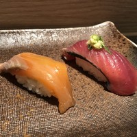 おたる政寿司 新宿店 - サクラマス、鰹