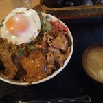 チュー勇 - ポークエッグ丼の大盛り(税込700＋50＝750円)